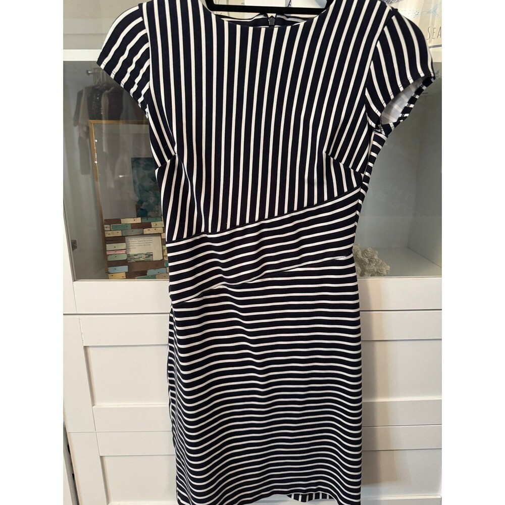Banana Republic Navy & White Dress – Size 0P (Petite XS)